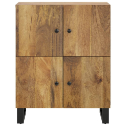 Szafka z 4 drzwiczek, 60x33x75 cm, lite drewno mango