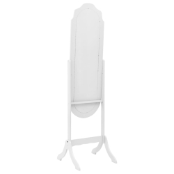 Lustro wolnostojące, białe, 45,5x47,5x160 cm