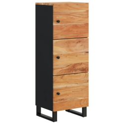 Szafka z 3 drzwiczek, 40x33x110 cm, drewno akacjowe i żelazo