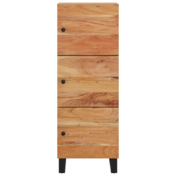 Szafka z 3 drzwiczek, 40x33x110 cm, drewno akacjowe i żelazo