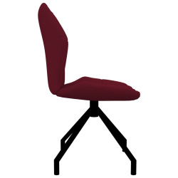Krzesła jadalniane, 2 szt., czerwone, sztuczna skóra