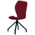 Krzesła stołowe, 4 szt., czerwone, sztuczna skóra