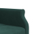 Sofa rozkładana L, ciemnozielona, 271x140x70 cm, aksamit