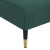 Sofa rozkładana L, ciemnozielona, 271x140x70 cm, aksamit