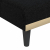 Sofa rozkładana w kształcie L, czarna, 255x140x70 cm, tkanina