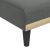 Sofa rozkładana L, ciemnoszara, 255x140x70 cm, tkanina