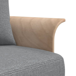 Sofa rozkładana L, jasnoszara, 279x140x70 cm, tkanina