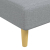 Sofa rozkładana L, jasnoszara, 279x140x70 cm, tkanina