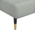 Sofa rozkładana L, jasnoszara, 275x140x70 cm, aksamit