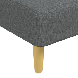 Sofa rozkładana L, ciemnoszara, 279x140x70 cm, tkanina