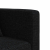 Sofa rozkładana L, czarna, 275x140x70 cm, tkanina