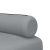 Sofa rozkładana L, jasnoszara, 260x140x70 cm, tkanina