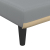 Sofa rozkładana L, jasnoszara, 260x140x70 cm, tkanina
