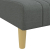 Sofa rozkładana L, ciemnoszara, 255x140x70 cm, tkanina