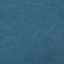 Sofa rozkładana L, niebieska, 260x140x70 cm, aksamit