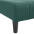 Sofa rozkładana L, ciemnozielona, 260x140x70 cm, aksamit
