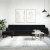Sofa rozkładana L, czarna, 260x140x70 cm, aksamit