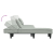 Sofa rozkładana L, jasnoszara, 255x140x70 cm, aksamit