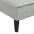 Sofa rozkładana L, jasnoszara, 255x140x70 cm, aksamit