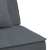 Sofa rozkładana L, ciemnoszara, 255x140x70 cm, aksamit
