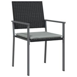 9-cz. zestaw mebli ogrodowych z poduszkami, rattan PE i stal