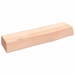 Półka, 40x10x6 cm, surowe lite drewno dębowe