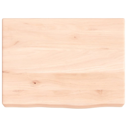 Półka, 40x30x6 cm, surowe lite drewno dębowe