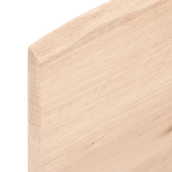 Półka, 60x30x2 cm, surowe lite drewno dębowe