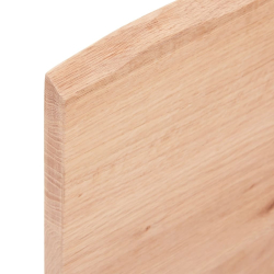 Półka, jasnobrązowa, 40x40x2 cm, lakierowane lite drewno dębowe