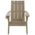 Krzesło ogrodowe Adirondack, jasnobrązowe, 75x88,5x89,5cm