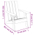 Krzesło ogrodowe Adirondack, jasnobrązowe, 75x88,5x89,5cm