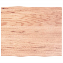Blat do biurka, jasnobrązowy, 60x50x2 cm, lite drewno dębowe
