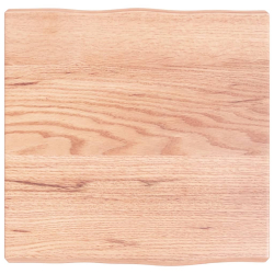 Blat do biurka, jasnobrązowy, 40x40x4 cm, lite drewno dębowe