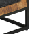 Szafka pod TV, 110x30x40 cm, lite drewno mango i żelazo