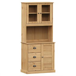 Kredens VIGO, 78x40x175 cm, lite drewno sosnowe