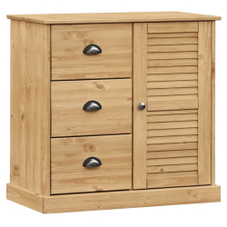 Kredens VIGO, 78x40x175 cm, lite drewno sosnowe