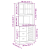 Kredens VIGO, 78x40x175 cm, lite drewno sosnowe