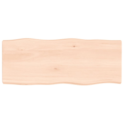 Blat biurka, 100x40x6 cm, surowe drewno dębowe