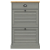 Szafka na buty VIGO, 60x35x96 cm, szara, lite drewno sosnowe