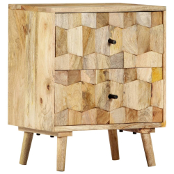 Szafka nocna, 40x30x50 cm, lite drewno mango