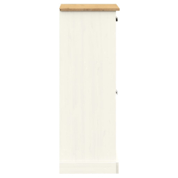 Szafka na buty VIGO, biała, 60x35x96 cm, lite drewno sosnowe