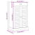 Szafka na buty VIGO, 60x35x96 cm, lite drewno sosnowe