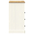 Komoda VIGO, biała, 80x40x76 cm, lite drewno sosnowe