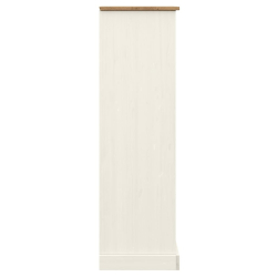 Szafka na książki VIGO, biała, 90x35x114,5 cm, drewno sosnowe