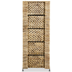 Szafka z hiacyntu wodnego z 5 koszykami, 25,5 x 37 x 100 cm