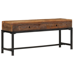 Szafka pod telewizor, 110x30x46 cm, lite drewno z odzysku