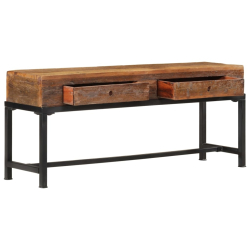 Szafka pod telewizor, 110x30x46 cm, lite drewno z odzysku