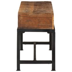 Szafka pod telewizor, 110x30x46 cm, lite drewno z odzysku