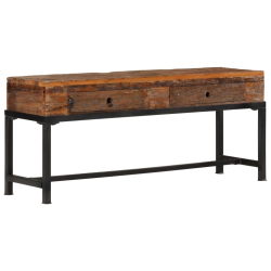 Szafka pod telewizor, 110x30x46 cm, lite drewno z odzysku