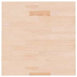Kwadratowy blat do stolika, 60x60x1,5 cm, surowe drewno dębowe